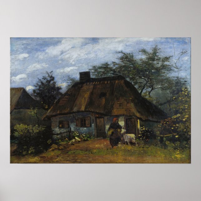 Póster Van Gogh - Casa De Campo En Nuenen (Frente)