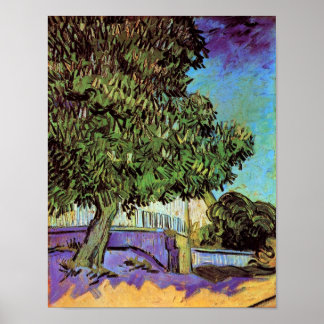 Póster Van Gogh - Chestnut Tree In Blossom