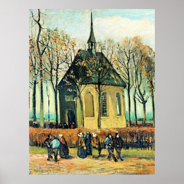 Póster Van Gogh - Congregación, Iglesia Reformada (Frente)