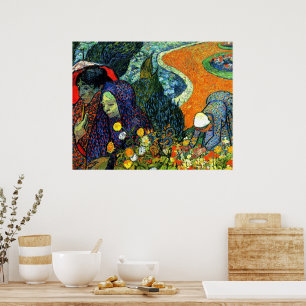Póster Van Gogh - Damas de Arlés,