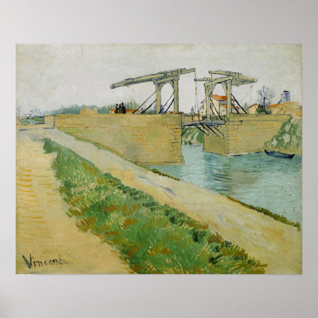 Póster Van Gogh - De Brug Langlois (Frente)