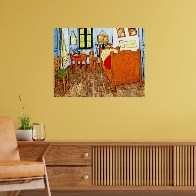 Póster Van Gogh - Dormitorio de Vincent (Salón 2)