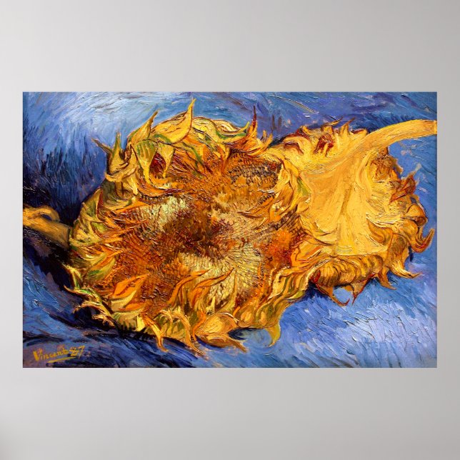 Póster Van Gogh: Dos girasoles (Frente)