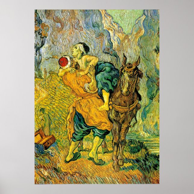 Póster Van Gogh - El buen samaritano (Frente)