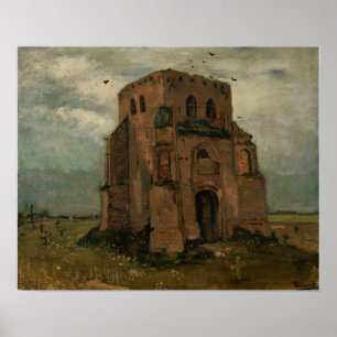 Póster Van Gogh - El cementerio de los campesinos', Igles