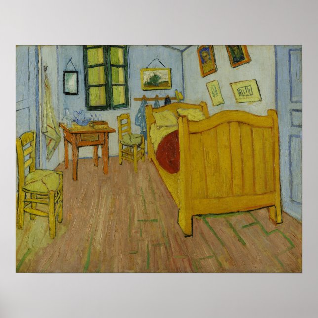 Póster Van Gogh - El dormitorio (Frente)