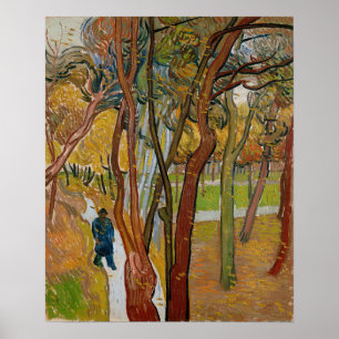 Póster Van Gogh - El jardín del hospital de Saint Paul