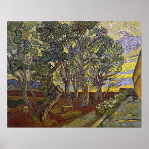 Póster Van Gogh - El jardín del hospital de San Pablo
