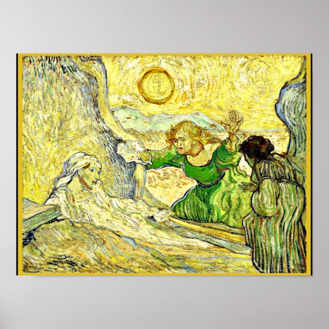Póster Van Gogh - El levantamiento de los Lázaro (Frente)