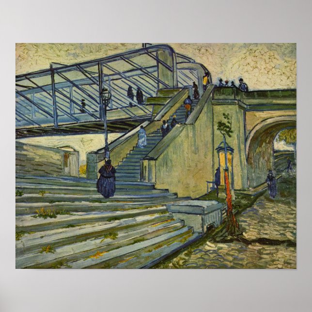 Póster Van Gogh - El puente de Trinquetaille (Frente)