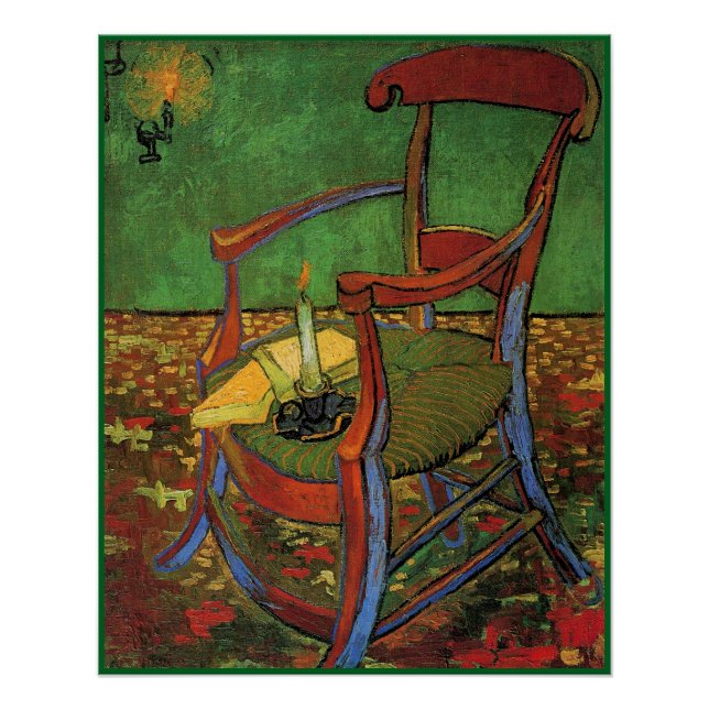 Póster Van Gogh - El sillón de Paul Gauguin (Anverso)