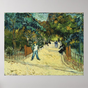Póster Van Gogh - Entrada A Los Jardines Públicos En Arle