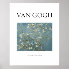 Póster Van Gogh , famosa pintura Flor de almendro  
