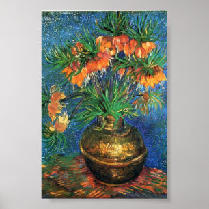 Póster Van Gogh Famosa Vasa de Cobre Pintada