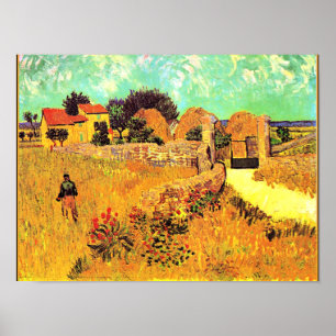 Póster Van Gogh - Farmhouse in Provence