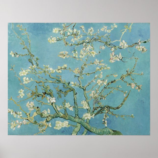 Póster Van Gogh - Flor de Almendro (Frente)