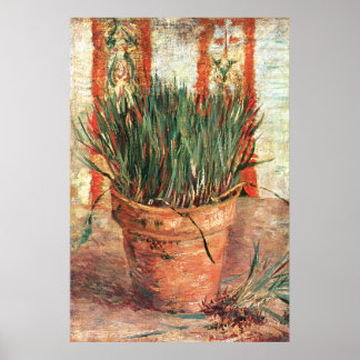 Póster Van Gogh: Flowerpot con chinas
