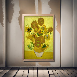 Póster Van Gogh - girasoles, cuarta versión, repetición