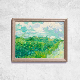Póster Van Gogh Green Wheat Fields Old Art