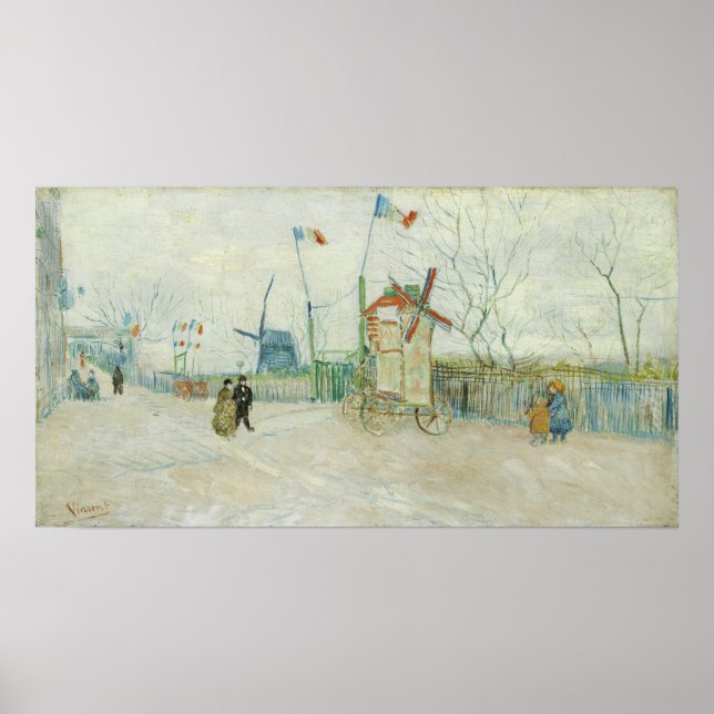 Póster Van Gogh - Impasse Des Deux Frères (Frente)