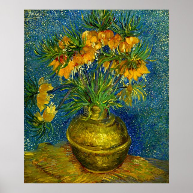 Póster Van Gogh Imperial Fritillaries (Frente)