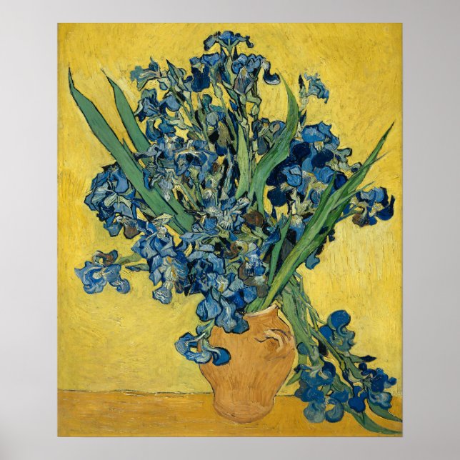 Póster van Gogh Iris Classic Floral Painting (Frente)