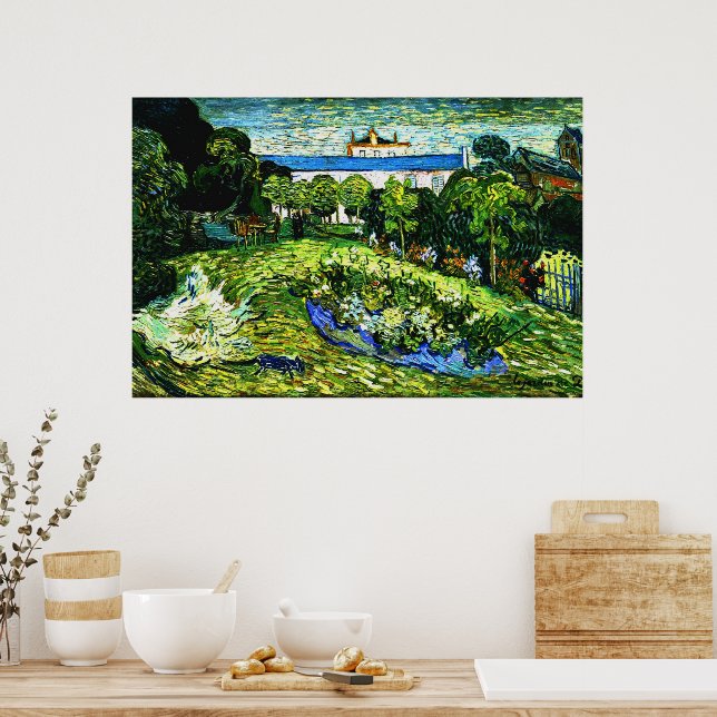 Póster Van Gogh - Jardín de Daubigny (Cocina)