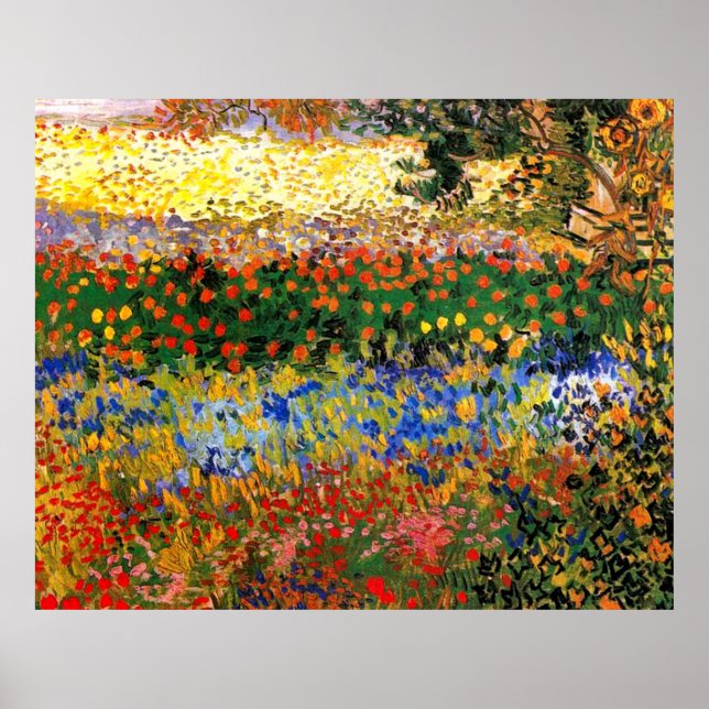 Póster Van Gogh - Jardín en Arles (también conocido como  (Frente)