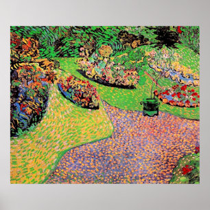 Póster Van Gogh - Jardín en Auvers,