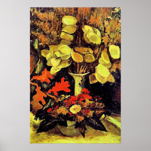 Póster Van Gogh, Jarrón con Lunaria