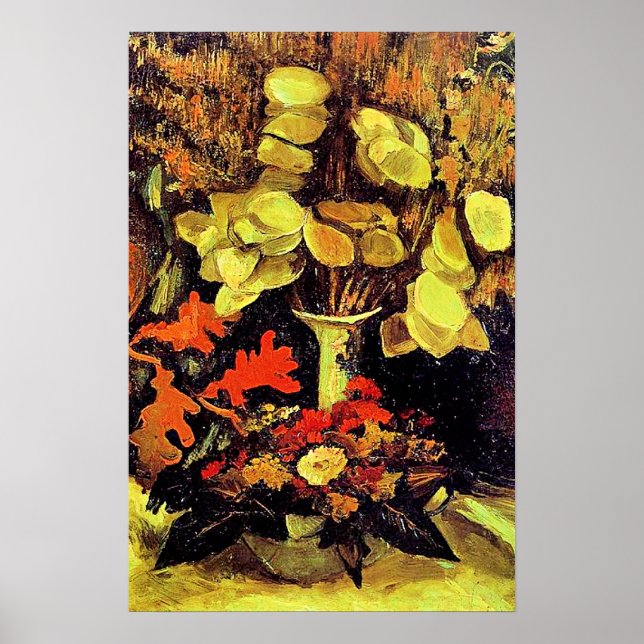 Póster Van Gogh, Jarrón con Lunaria (Frente)