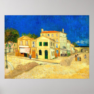 Póster Van Gogh, La Casa Amarilla,