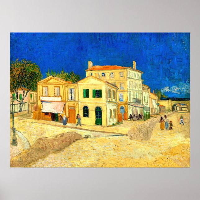 Póster Van Gogh, La Casa Amarilla,  (Frente)