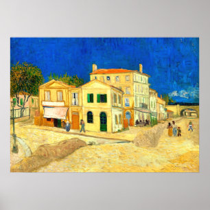 Póster Van Gogh, La Casa Amarilla,