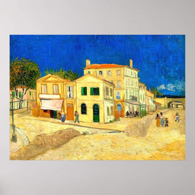 Póster Van Gogh, La Casa Amarilla,  (Frente)