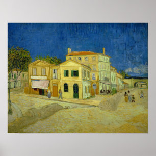 Póster Van Gogh - La casa amarilla