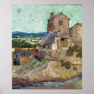 Póster Van Gogh - La Casa De La Crau (Molino Viejo)