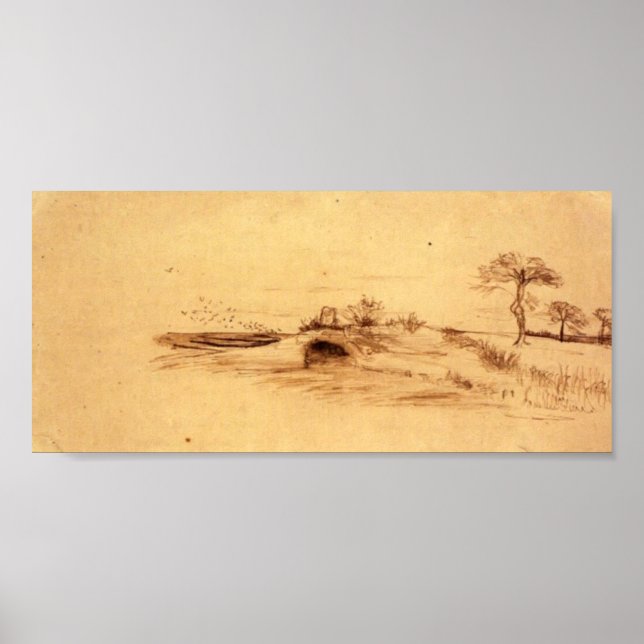 Póster Van Gogh - La Cueva de Machpelah (Frente)