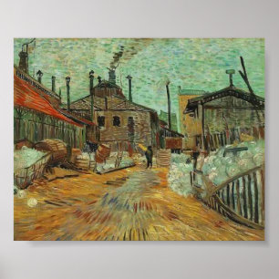 Póster Van Gogh - la fábrica en Asnieres
