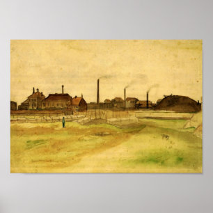 Póster Van Gogh - La mina de carbón en el Borinage