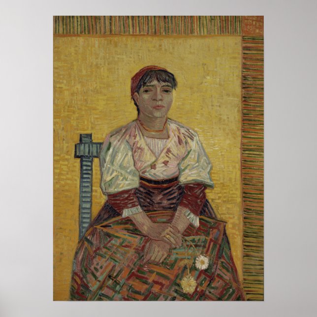 Póster Van Gogh - La mujer italiana (Frente)