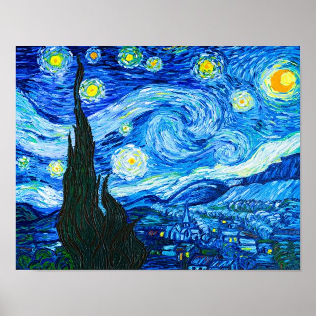Póster Van Gogh La Noche De Las Estrellas (Frente)