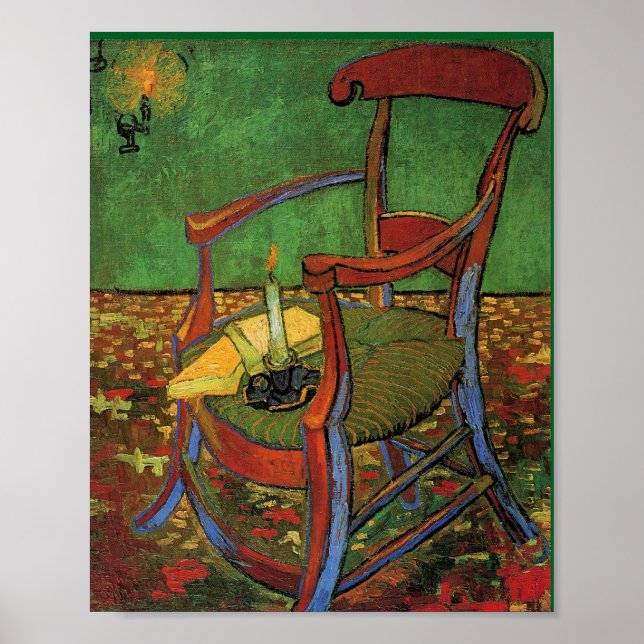 Póster Van Gogh - La silla de Paul Gauguin, (Frente)
