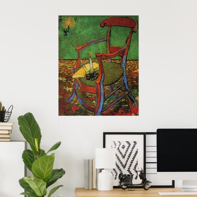 Póster Van Gogh - La silla de Paul Gauguin, (Oficina en casa)