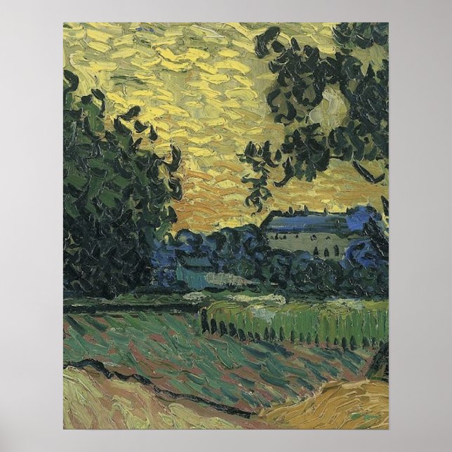 Póster Van Gogh Landscape at Twilight (Frente)
