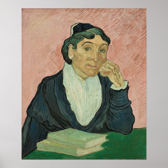 Póster Van Gogh - L'Arlesienne (Madame Ginoux) 1890 (Frente)