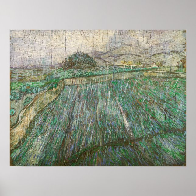 Póster Van Gogh - Lluvia (Frente)