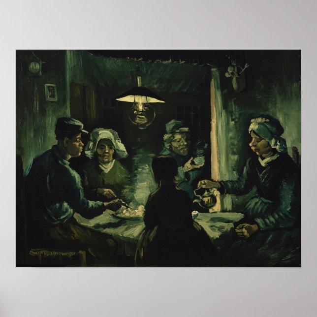 Póster Van Gogh - Los comedores de patatas (Frente)