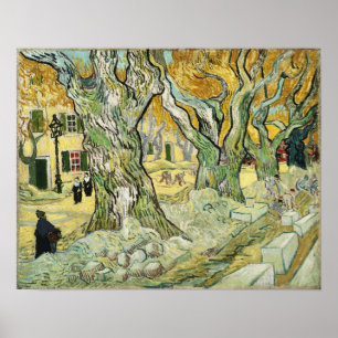 Póster Van Gogh - Los reparadores de caminos