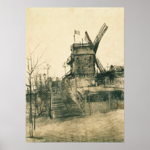 Póster Van Gogh - Moulin De La Galette